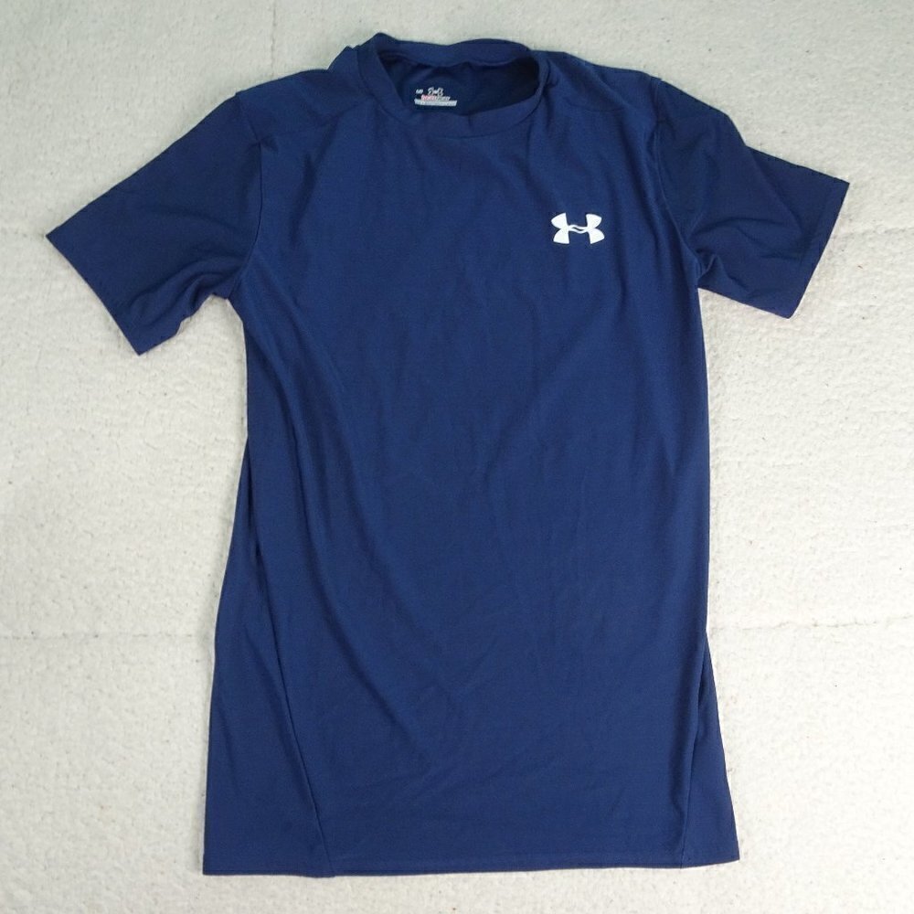 Under Armour Blue Heatgear Base Shirt Youth Large